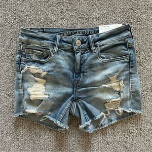 American Eagle Next Level Stretch Denim Midi Short Size 4